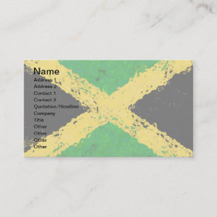JAMAICA FLAGGA VISITKORT