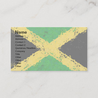 JAMAICA FLAGGA VISITKORT