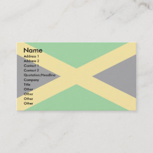 Jamaica flagga visitkort