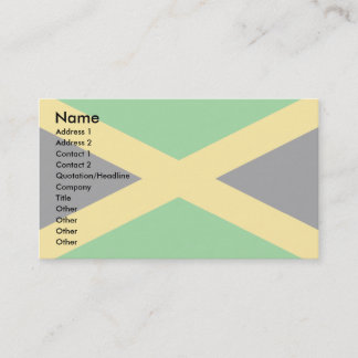 Jamaica flagga visitkort