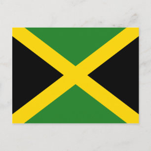 Jamaica Flagga vycard Vykort