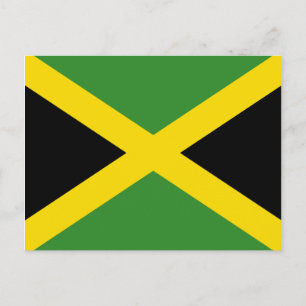 Jamaica Flagga vycard Vykort