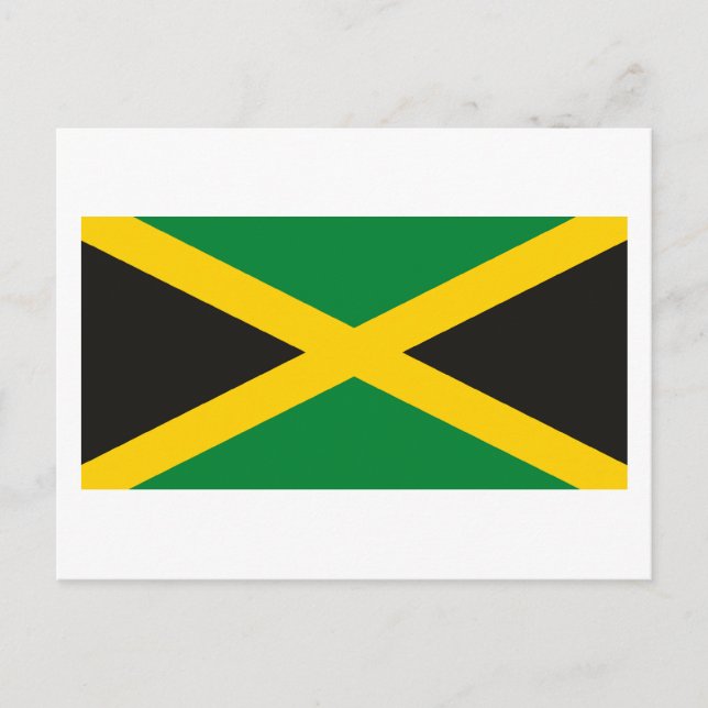 Jamaica Flagga vycard Vykort (Framsida)