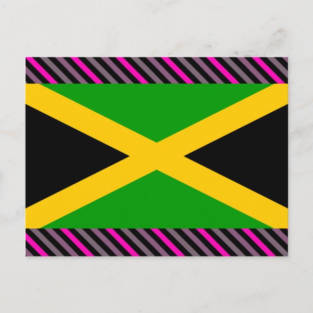 Jamaica Flagga Vykort (Framsida)