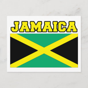 Jamaica Flagga Vykort