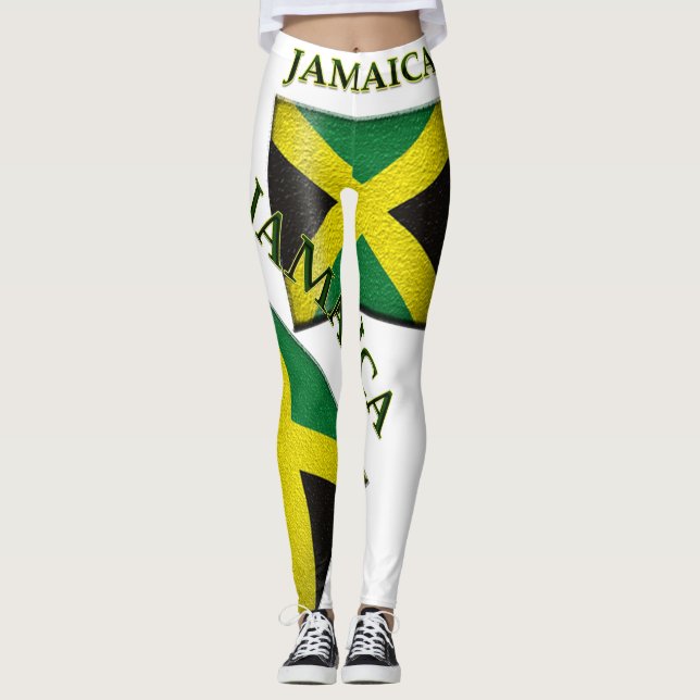 Jamaica flaggadamasker 1 leggings (Framsida)