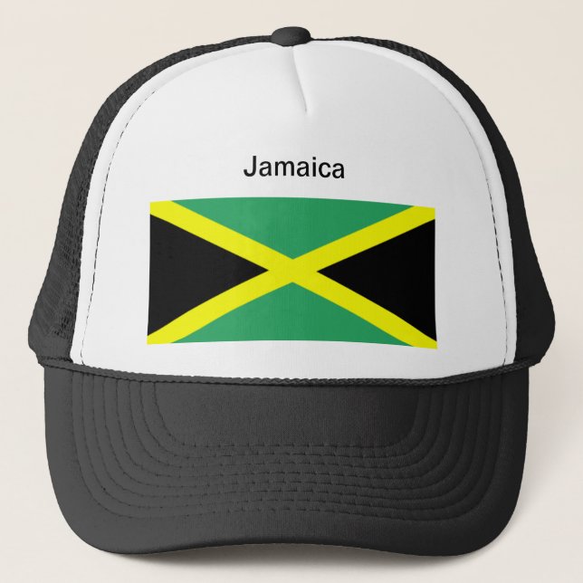 Jamaica flaggahatt truckerkeps (Framsida)