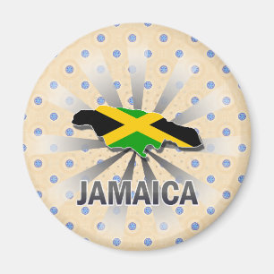 Jamaica flaggakarta 2,0 magnet