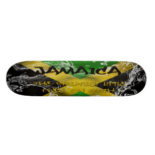 Jamaica för största stället lite på jord Skate Skateboard Bräda 19,5 Cm