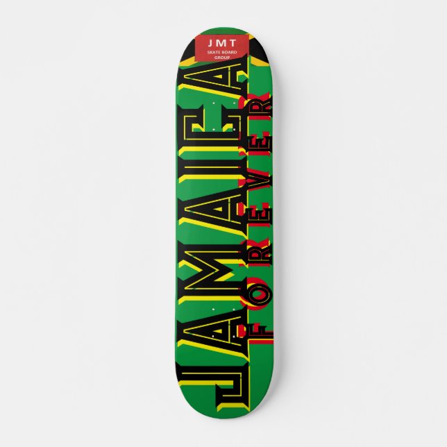JAMAICA FOREVER OIL7 3/4" Skateboard Deck (Framsida)