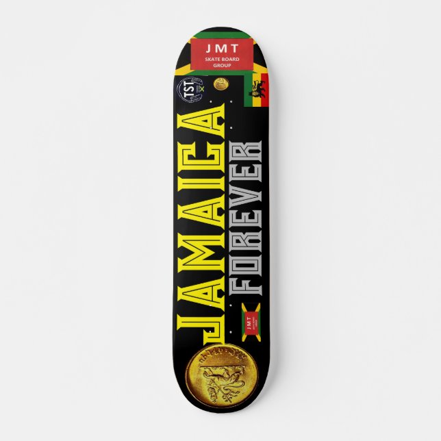 JAMAICA FOREVER OIL 7 3/4-tums Skateboard Deck (Framsida)