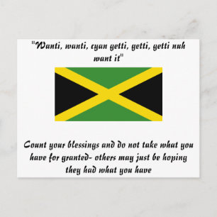 Jamaica-formgivning Vykort