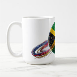 Jamaica Fotboll | Färdig för arenan | Supporterpry Kaffemugg
