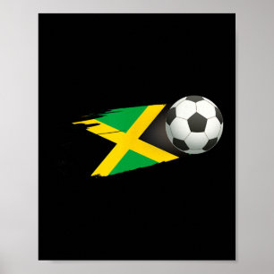 Jamaica fotll Ll Jamaica flagga Jersey - Jamaicans Poster