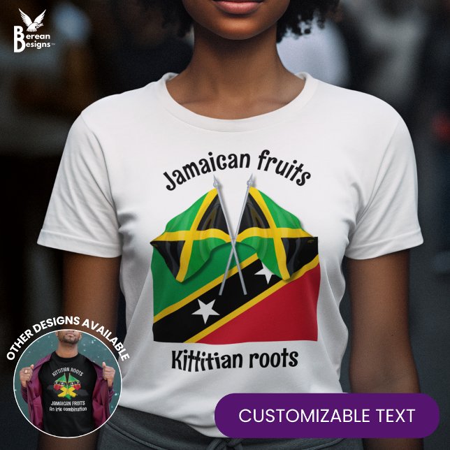 JAMAICA Fruits ST KITTS Roots Anpassningsbar T Shirt (Skapare uppladdad)