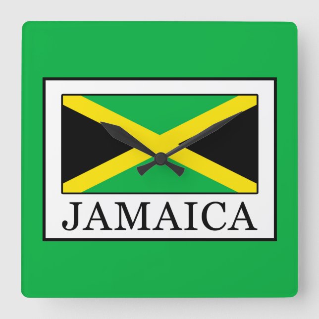 Jamaica Fyrkantig Klocka (Framsida)