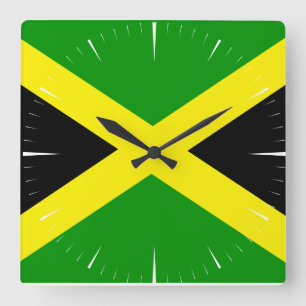Jamaica fyrkantig klocka