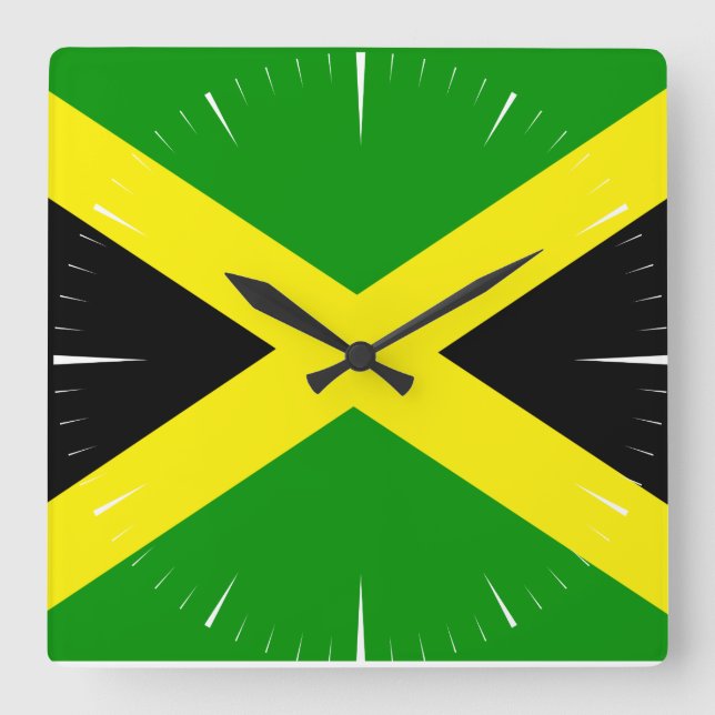 Jamaica Fyrkantig Klocka (Framsida)
