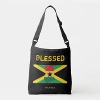 JAMAICA GHANA-FLAGGA Blästerskript med dubbla kult