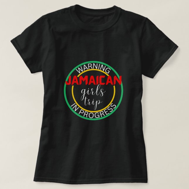 Jamaica Girls Resa 2023-gruppmatchning T Shirt (Design framsida)