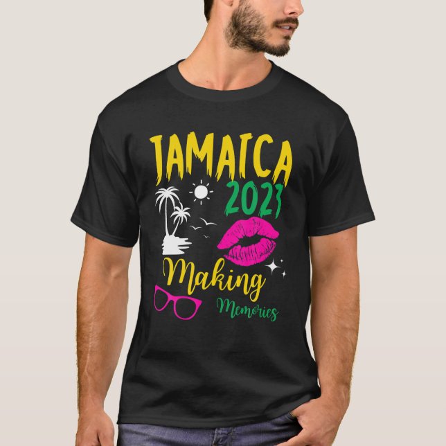 Jamaica Girls Resa 2023 Skapar Memories Vacation W T Shirt (Framsida)