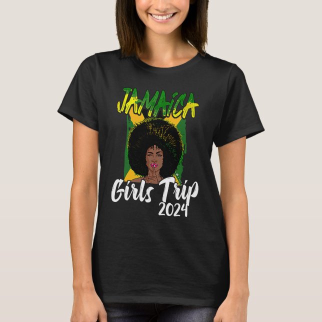 Jamaica Girls Trip 2024 Women's Bachelorette Party T Shirt (Framsida)