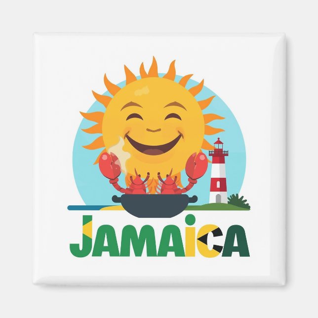 Jamaica glad magnet (Framsidan)