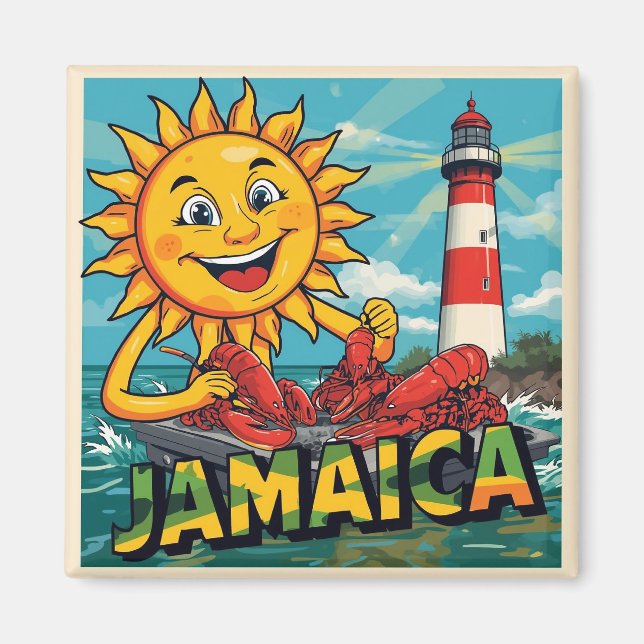 Jamaica glad magnet (Framsidan)