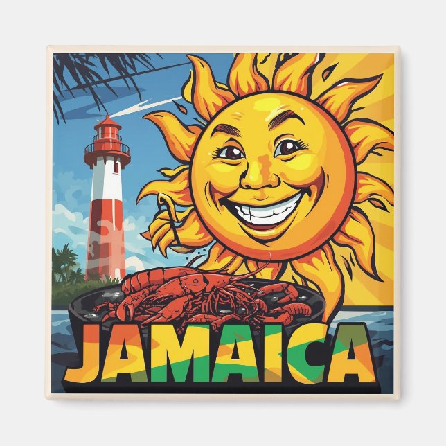 Jamaica glad magnet (Framsidan)