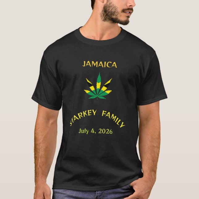 Jamaica glada tider t shirt (Framsida)