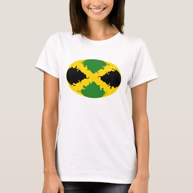 Jamaica Gnarly flaggaT-tröja T-shirt (Framsida)
