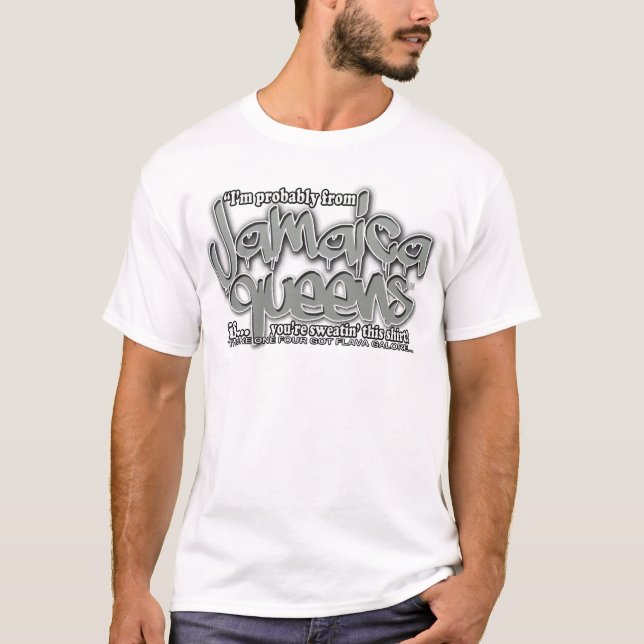 jamaica görar till drottning grafittiskjortan (den t-shirt (Framsida)