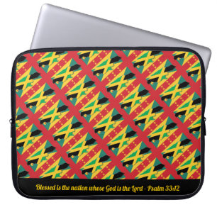 JAMAICA GRENADA Christian Scripture Laptop Fodral