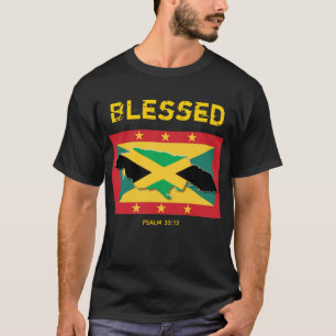 JAMAICA GRENADA Dual Heritage Christian Scripture T Shirt