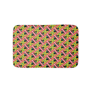 JAMAICA GRENADA FLAGGOR Patriotic Geometric Modern Badrumsmatta