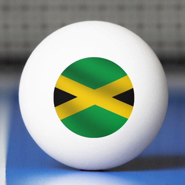 Jamaica Grönt Black & Guld Jamaican Flagga Pingisboll (jamaica jamaican flag ping pong ball)