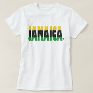 Jamaica Guld Black Grönt Rand Jamaica T-Shirt