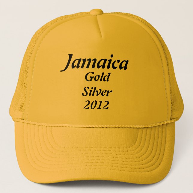 Jamaica guld silver truckerkepsar (Framsida)