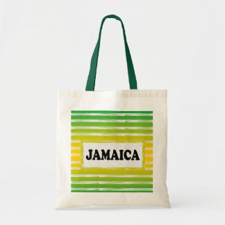Jamaica Gult Grönt Black Tote Bag Tygkasse
