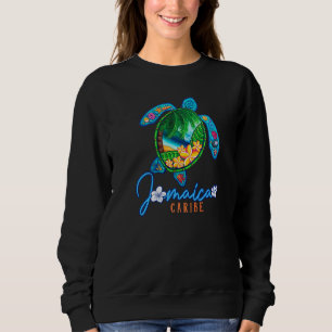 Jamaica Havssköldpadda Caribe Semester Familjeresa T Shirt