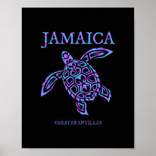 Jamaica havssköldpadda jamaicanska kvinnor flickor poster