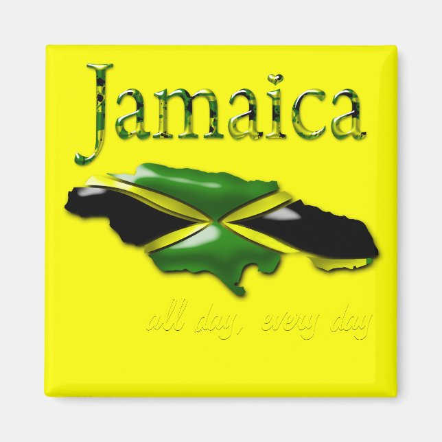 Jamaica hela dagen, varje dag Magnet (Framsidan)