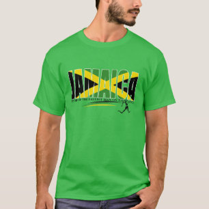 Jamaica hem av den snabbaste manen på t-shirt