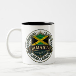 Jamaica Heritage Crest | Karibisk Stolthet Två-Tonad Mugg