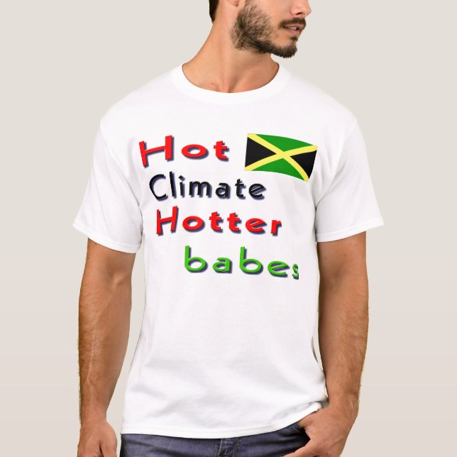 jamaica hett-tröjor, t-shirts (Framsida)