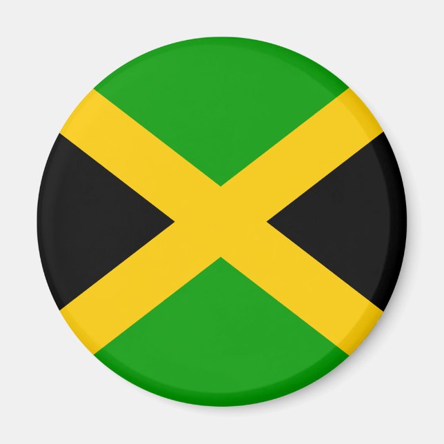 Jamaica High Quality Flagga Magnet (Framsidan)