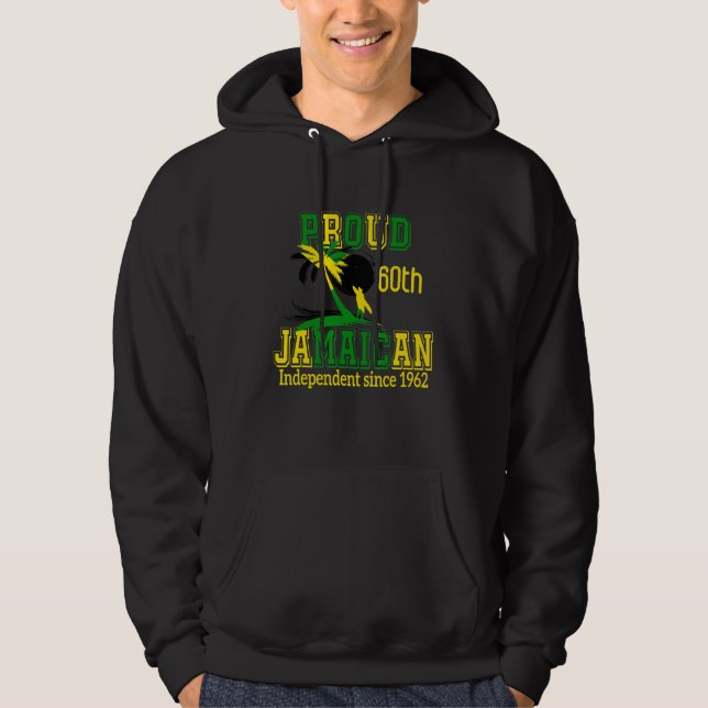 Jamaica Independence Day 2022  Proud Jamaican 1962 Hoodie (Framsida)