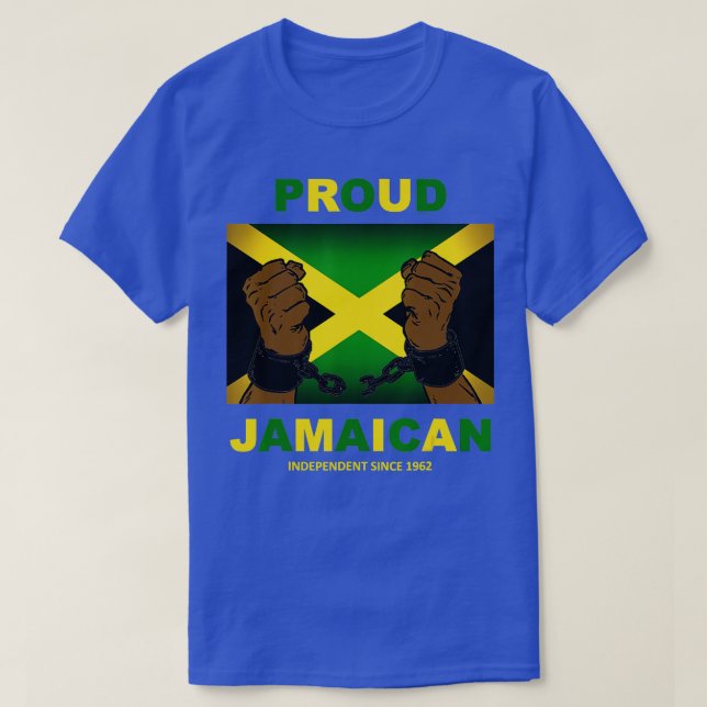 Jamaica independence day 2022 Proud Jamaican T Shirt (Design framsida)