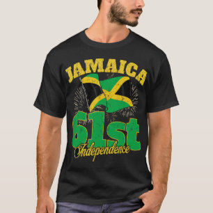 Jamaica Independence day 61:a 1962 Jamaican Flagga T Shirt
