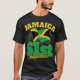 Jamaica Independence day 61:a 1962 Jamaican Flagga T Shirt